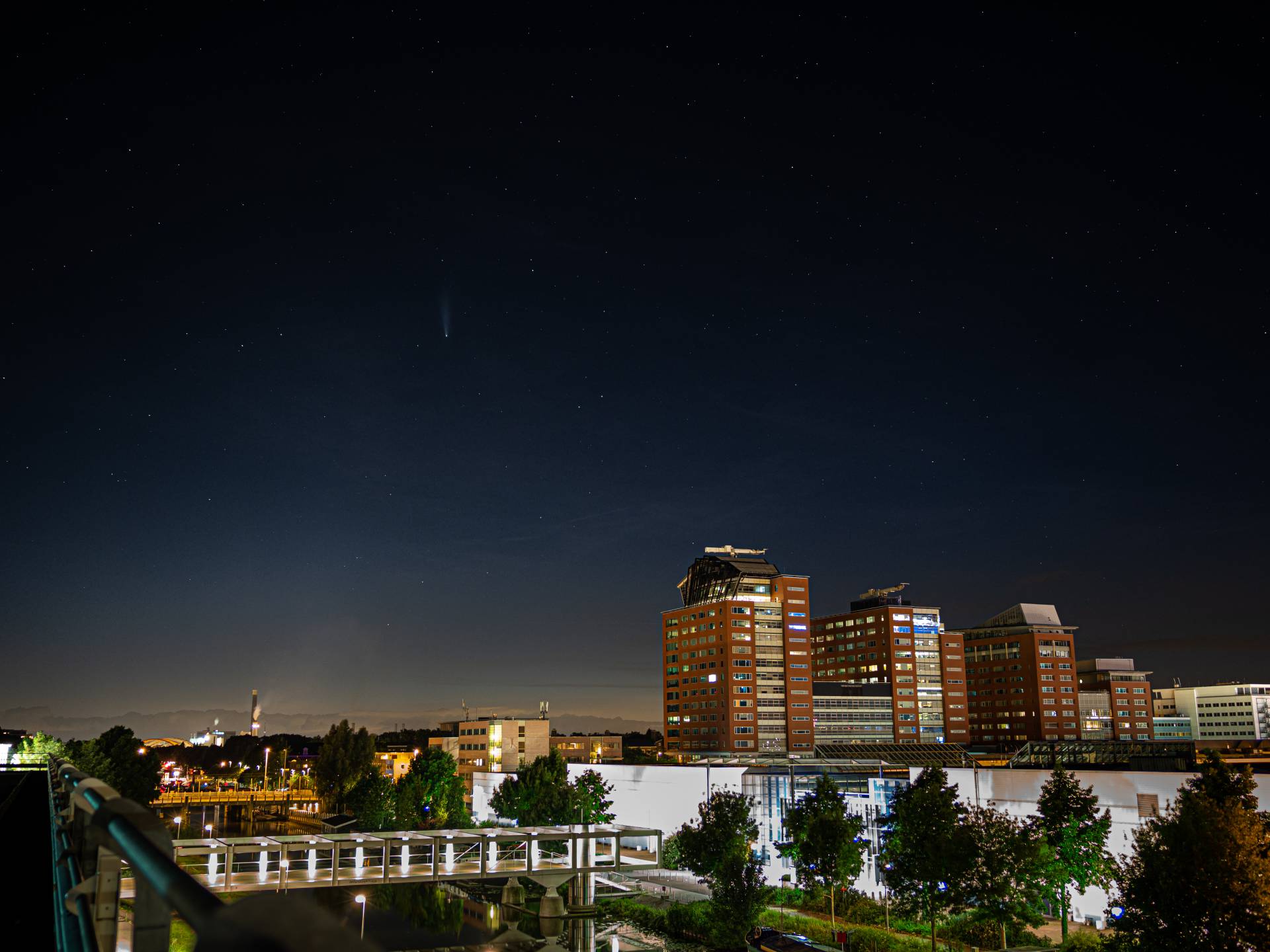 Komeet Neowise boven Utrecht, 20 juli 2020