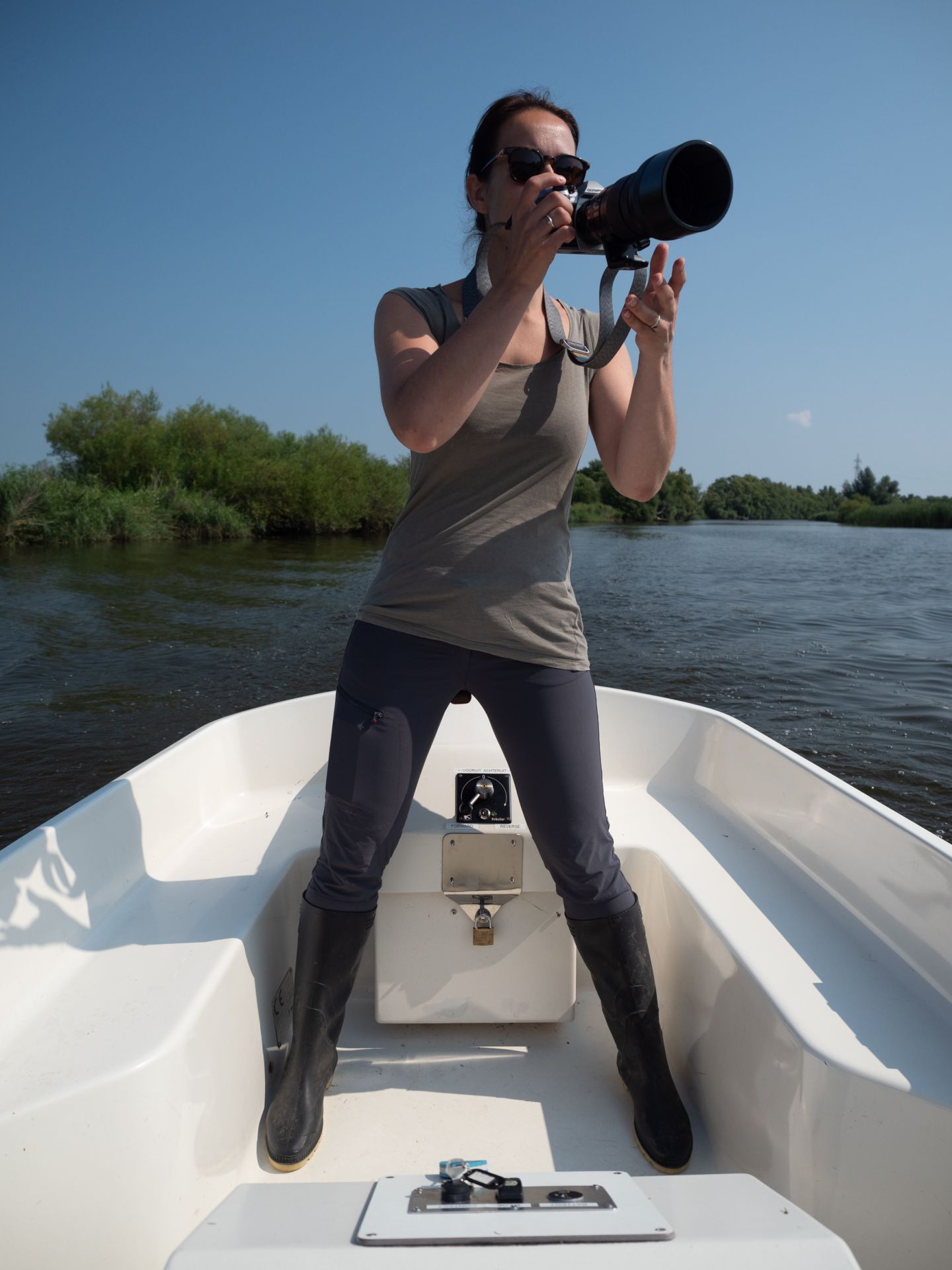 varen en fotograferen tegelijkertijd, daar draai ik mijn hand niet voor om