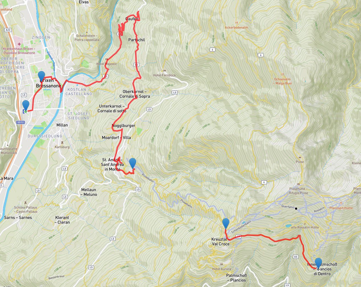 Fietsroute dag 1