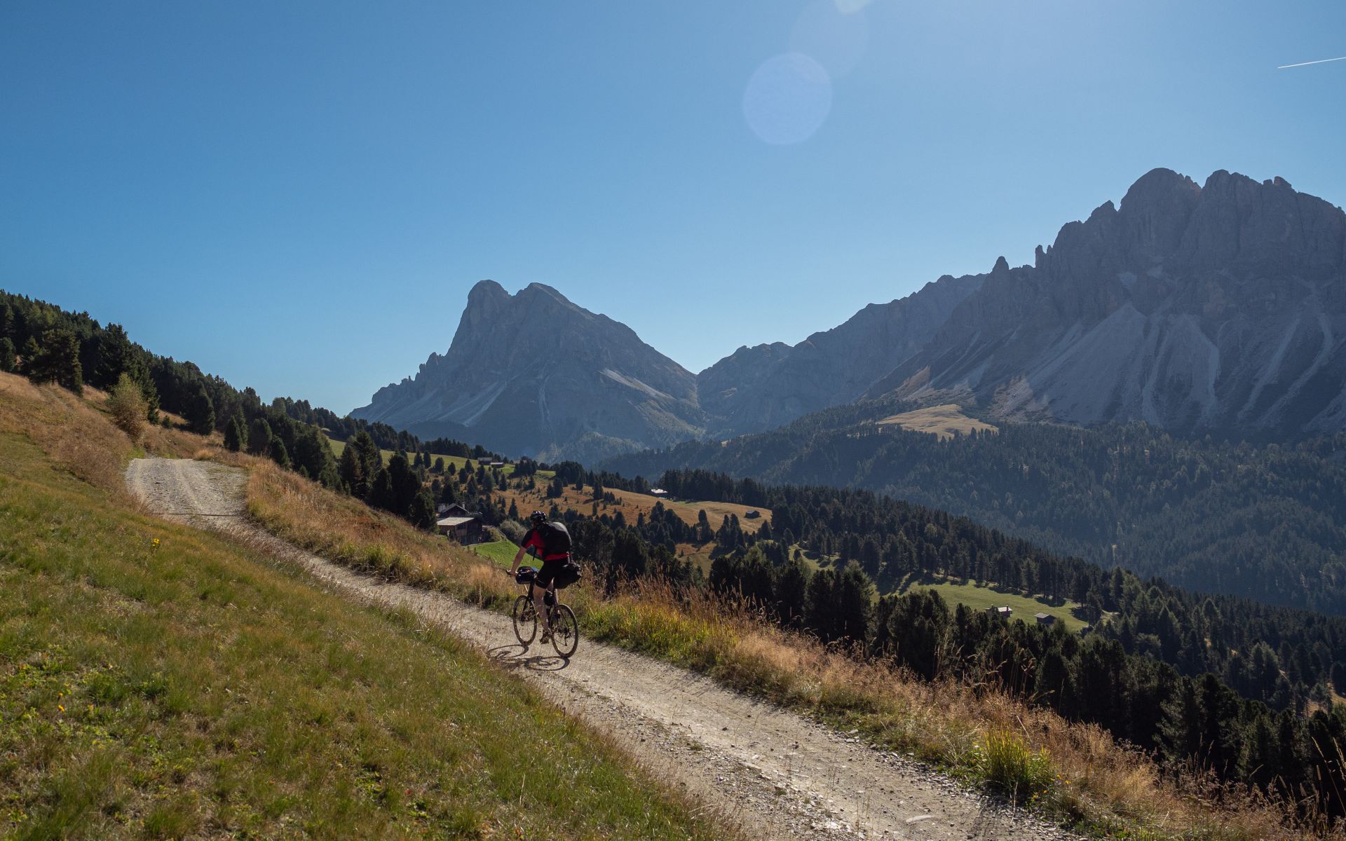 Matthijs fietst over de Via Panoramica Dolomiti